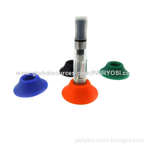 E cig holder, rubber eGo stand, various colors are available, silk logo printing
